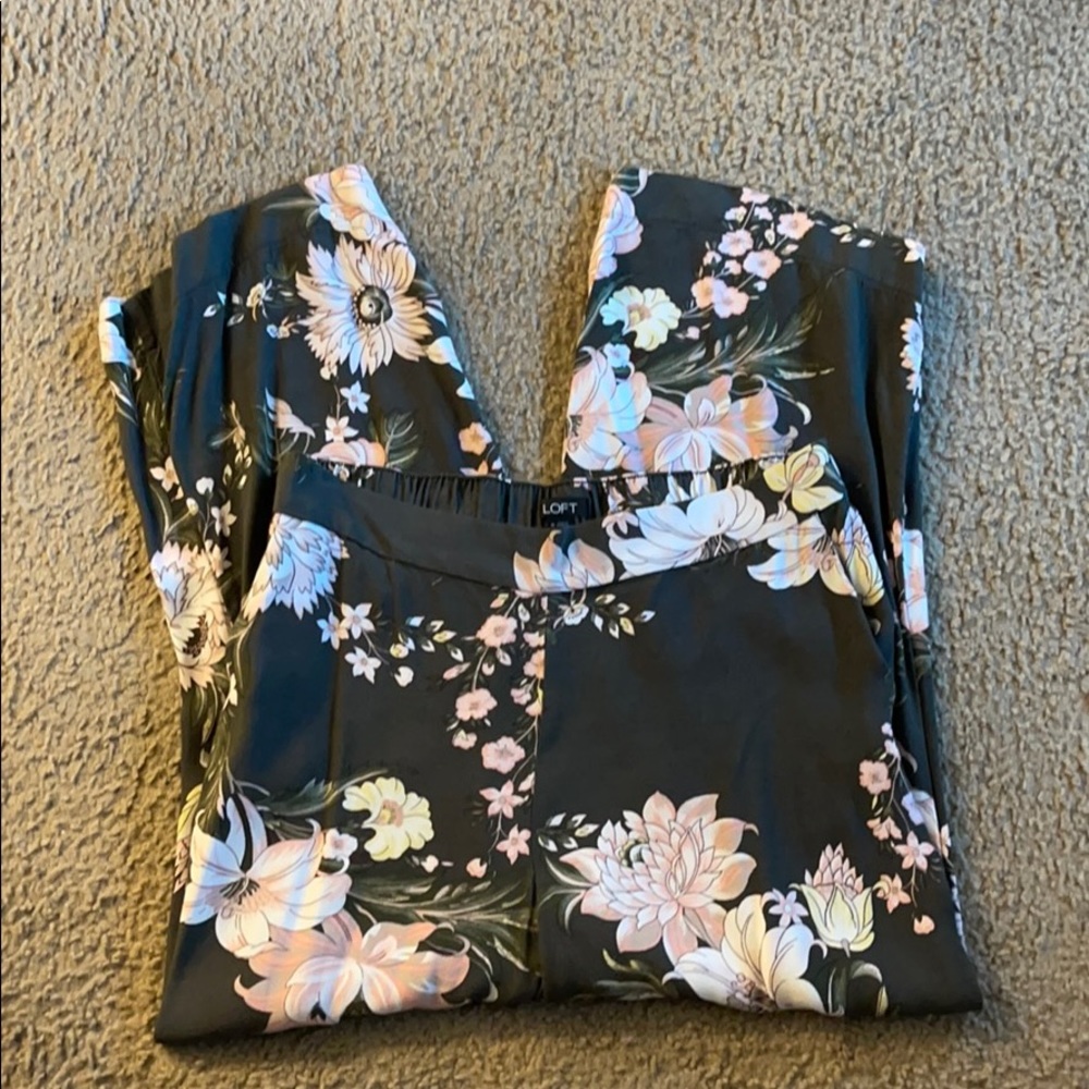 Flowy floral pants